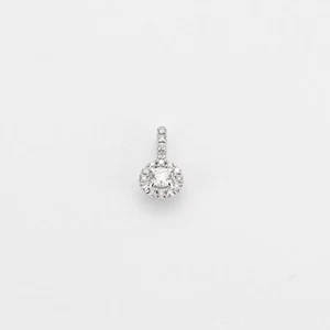 Pendentif en or jaune 18 carats sertie de diamants naturels 0.54 g, 1.1 cm - Picture 1 of 3