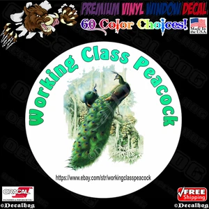 200 Custom Decals for Workingclasspeacock2 Window Vinyl Decal Stickers. - Picture 1 of 2