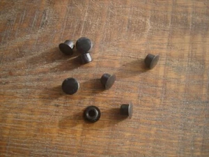 8 Stück Abdeckkappen zum Eindrücken, Ø 8mm, Kunststoff Schwarz - Bild 1 von 1