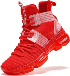 Kids Basketball Shoes Non-Slip Outdoor Sports Shoes Comfortable - Picture 1 of 3