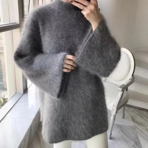 New long mink cashmere loose cuff sweater free delivery S1801 - Picture 1 of 8