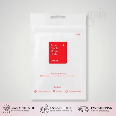 COSRX Acne Pimple Master Patch 24 Patches | Fast Healing Hydrocolloid Spot Care - Image 1 of 3