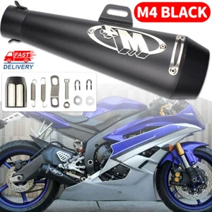Motorcycle Exhaust Muffler Pipe DB Killer Slip On M4 Exhaust For GSXR 750 YZF R6 - Picture 1 of 11