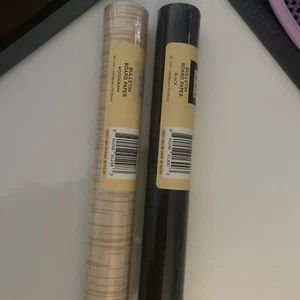 Pinnwand Papier 2 x 24 Fuß (2er Pack; schwarz und Holzmaserung - Bild 1 von 4