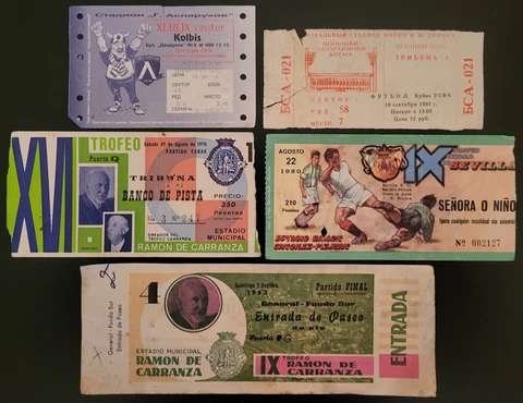 Italy, AS Roma, Juventus, Fiorentina, AC Milan  used tickets Job Lot Cover