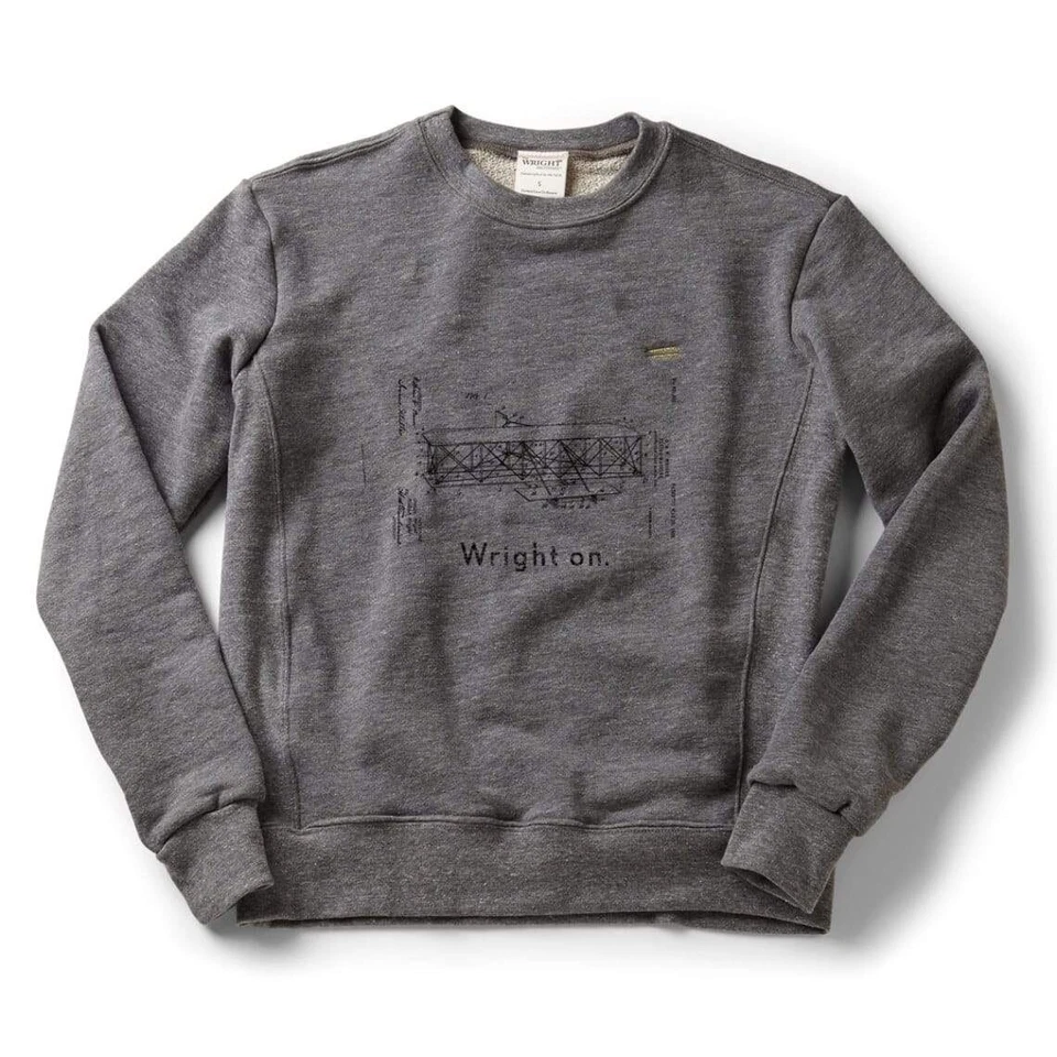Nuevo - SUDADERA THE WRIGHT BROTHERS WRIGHT ON CLASSIC CREW | ZINC Foto 1 de 1