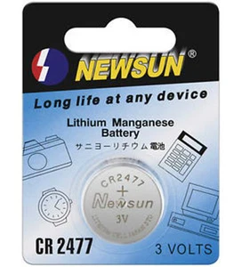  Knopfzellen Set Lithium (3 Volt) 2 Stück auf Blisterkarte CR 2477 - Bild 1 von 1