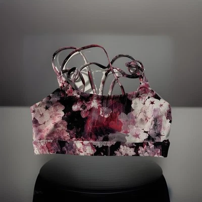 Sutiã esportivo feminino Gap Fit rosa pequeno pulôver de impacto multimédia sem fio não acolchoado - Imagem 1 de 4