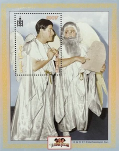 MONGOLIA THE THREE STOOGES STAMPS 2001 MNH SLAPSTICK COMEDY TEAM SHEMP AS ANGEL - Picture 1 of 1