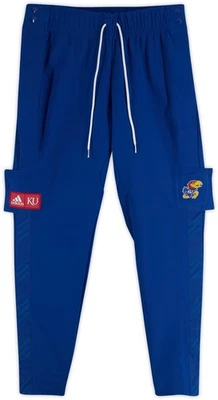 Pantalones azules emitidos por el equipo Kansas Jayhawks del programa de baloncesto talla XL+4 Foto 1 de 2