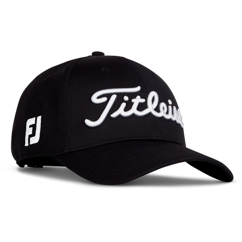 Titleist Golf 2025 Tour Performance FJ/ProV1 Adj Hat COLOR Black/White