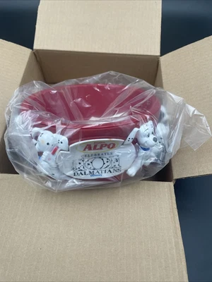 101 DALMATIONS Alpo Dog Puppy Bowl Water Food 3D Disney Vintage 90's Collectable - Image 1 of 4
