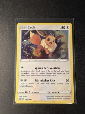 Pokemon Evoli SWSH042 Black Star Promo Deutsch Near Mint - Bild 1 von 4