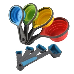 1X(Foldable Silicone Measuring Cups and Measuring Spoons Set, Measuring1088 - Picture 1 of 7
