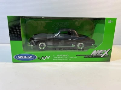 1955 Mercedes-Benz 190 SL литая модель автомобиля: масштаб 1/24, новый в коробке от Welly - Изображение 1 из 4