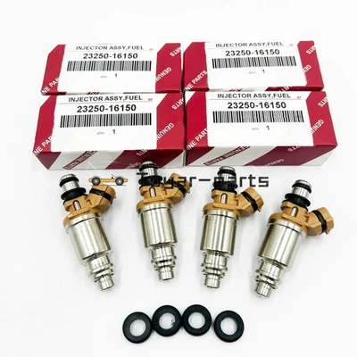 OEM 4Pcs Denso Fuel Injectors For 1993-1997 Toyota Corolla 1.6L L4 23250-16150 Foto 1 de 4