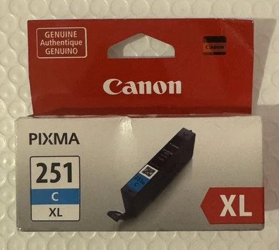 Canon CLI-251C XL (6449B001) голубой чернильный картридж высокой емкости - Изображение 1 из 4