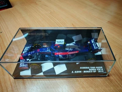 1:43 Minichamps Alex Albon Toro Rosso STR14 2019 Monaco Gp Niki Lauda omaggio - Immagine 1 di 4