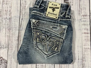 Men’s Rock Revival Jeans Sz 29 X 29 Kyle Straight Excellent Condition - Picture 1 of 11