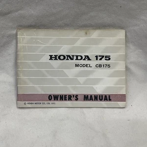 OEM Honda CB175 K5 K4 CB 175 Owners Factory Manual Booklet - Picture 1 of 12