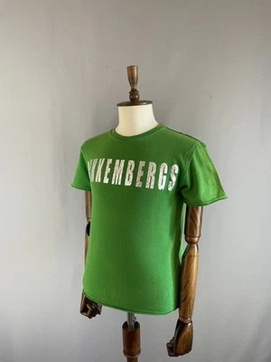 Bikkembergs Mens T-Shirt Size M Green Cotton Short Sleeve Sports Crew Neck - Image 1 of 4
