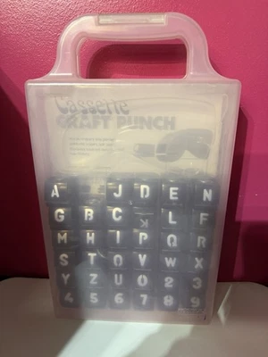 Marvy Cassette Craft Punch. Comes w/ 36 Pc Letters Numbers CCP Set37 Case - Image 1 of 2