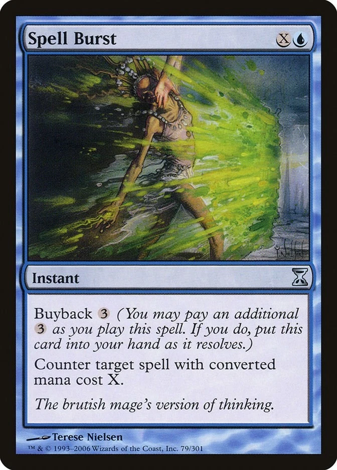 Spell Burst 79 LP Normal Time Spiral MTG EN - Image 1 of 1