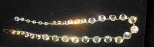 Splendida collana regolabile con strass grandi trasparenti - Foto 1 di 4
