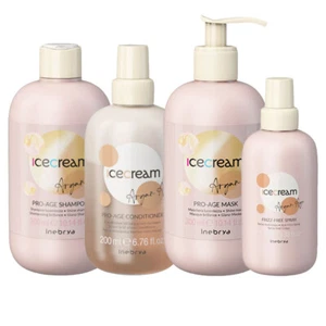 INEBRYA Kit Helado Aceite de Argán Age Shamp 300 + Condi 200ml + Mascarilla Spray 100ml - Imagen 1 de 1