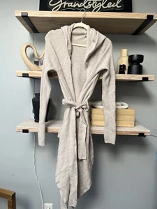 Free People | Cream Cardigan Duster with Hoodie Size Large - Picture 1 of 6