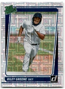 2021 Donruss Rated Prospect Silver Riley Greene #RP5 RC Detroit Tigers - Picture 1 of 2