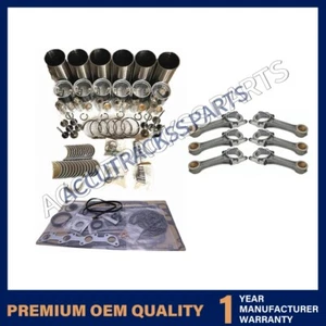 Kit de reconstrucción de revisión + 6 piezas varilla de conexión para motor Isuzu 6BF1 - Imagen 1 de 3