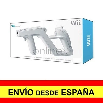 Pistola ZAPPER para Nintendo Wii Remote y Nunchuck BLANCA EnvÍo 48/72H. a0527