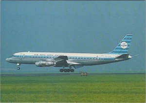 Aviation Postcard - KLM Royal Dutch Airlines Douglas DC8 Aeroplane Ref.RR16804 - Picture 1 of 2