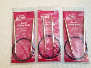 SUSAN BATES 20032 SILVERADO CIRCULAR KNITTING NEEDLES 6MM SIZE 10 BOX OF 3 NIOP - Picture 1 of 4
