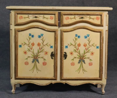 Mesa consola buffet vestíbulo italiano continental decorada con pintura Foto 1 de 4