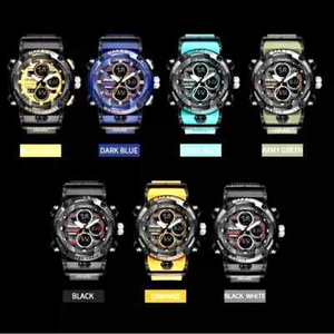 SMAEL Mens Military Watch Waterproof Quartz Analog Digital Sports Wrist Watches - Picture 1 of 7