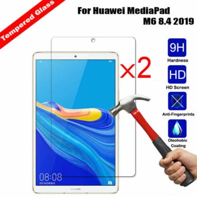 2Pcs For Huawei MediaPad T3 T5 M6 Premium Tempered Glass Film Screen Protector - Image 1 of 4