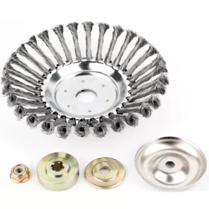 Unkrautbürste Für Stihl 150×25,4mm / 200×25,4 mm Silber Motorsense Freischneider - Bild 1 von 12