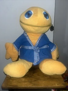 Zippy in Blue Dressing Gown Vintage Rainbow Plush Large Soft Toy - Picture 1 of 11