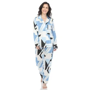 Women's Printed Satin Pajama Set - Picture 1 of 31
