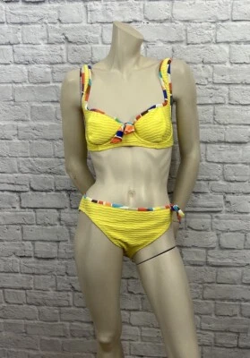 COCO RAVE WOMEN’S 2 PIECE YELLOW SWIM SUIT SIZE M/XL - Image 1 of 4
