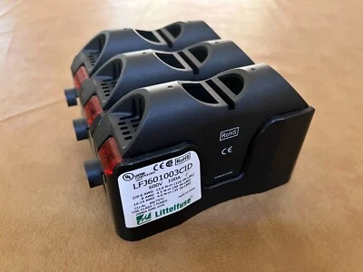 Littelfuse LFJ601003CID Class J Fuseholder 600V 100A Indicating 3 Pole w/ Covers - Image 1 of 4
