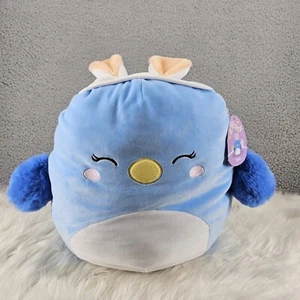 Squishmallows Bebe The Bluebird 14" Plush Blue With Bunny Ears Easter 2024 MN85 - Picture 1 of 11