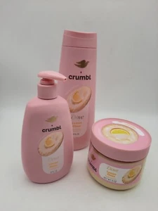 Dove x Crumbl Exfoliante Corporal Lavado de Manos Juego de 3 Esmaltes de Limón NUEVO Limitado  - Imagen 1 de 8