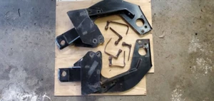 7128-1 Fisher Snowplow Truck Side Frame Mounts 2007-2019 Sierra Silverado - Picture 1 of 8