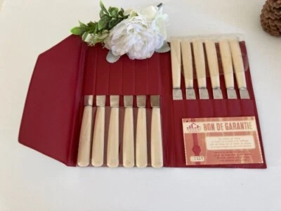 27⚜️ Ancien Lot De 12 Coteaux Rigault Nogent Inox JCF Vintage - Photo 1/4