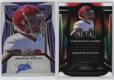 2023 Leaf Metal Portrait Auto Purple Prismatic /5 Jermaine Burton #PA-JB1 Auto