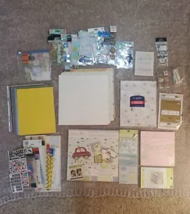 Scrapbooking lot - paper, stickers, die cuts, embellishments, vellum quotes - Picture 1 of 18