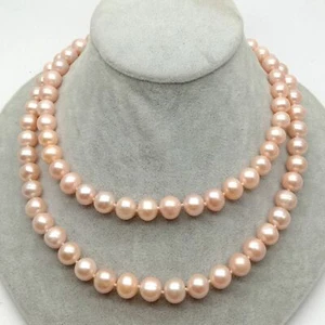 36" Freshwater Pink Pearl Necklace - Picture 1 of 4